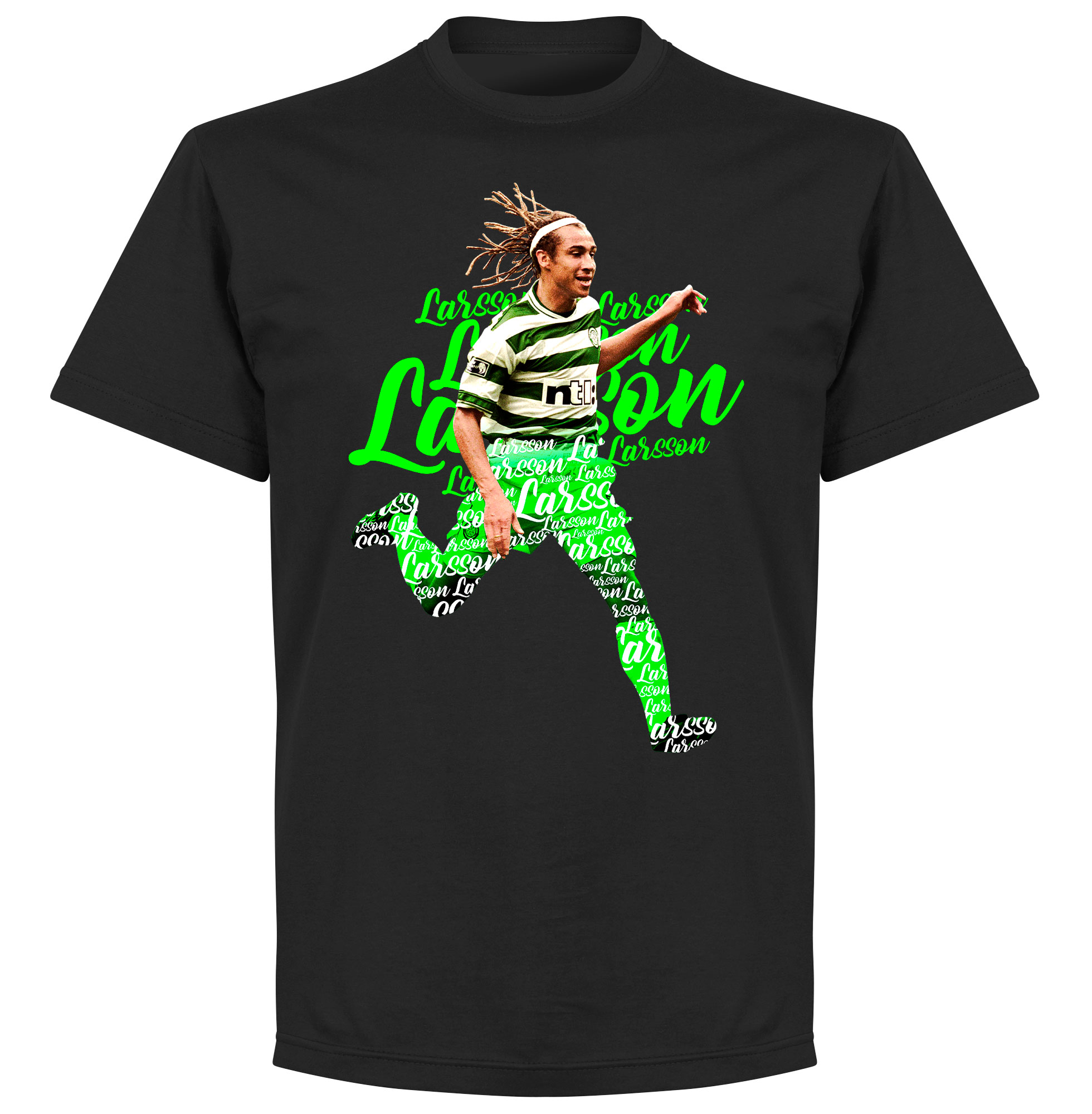 Larsson Celtic Script T-Shirt - Zwart Top Merken Winkel